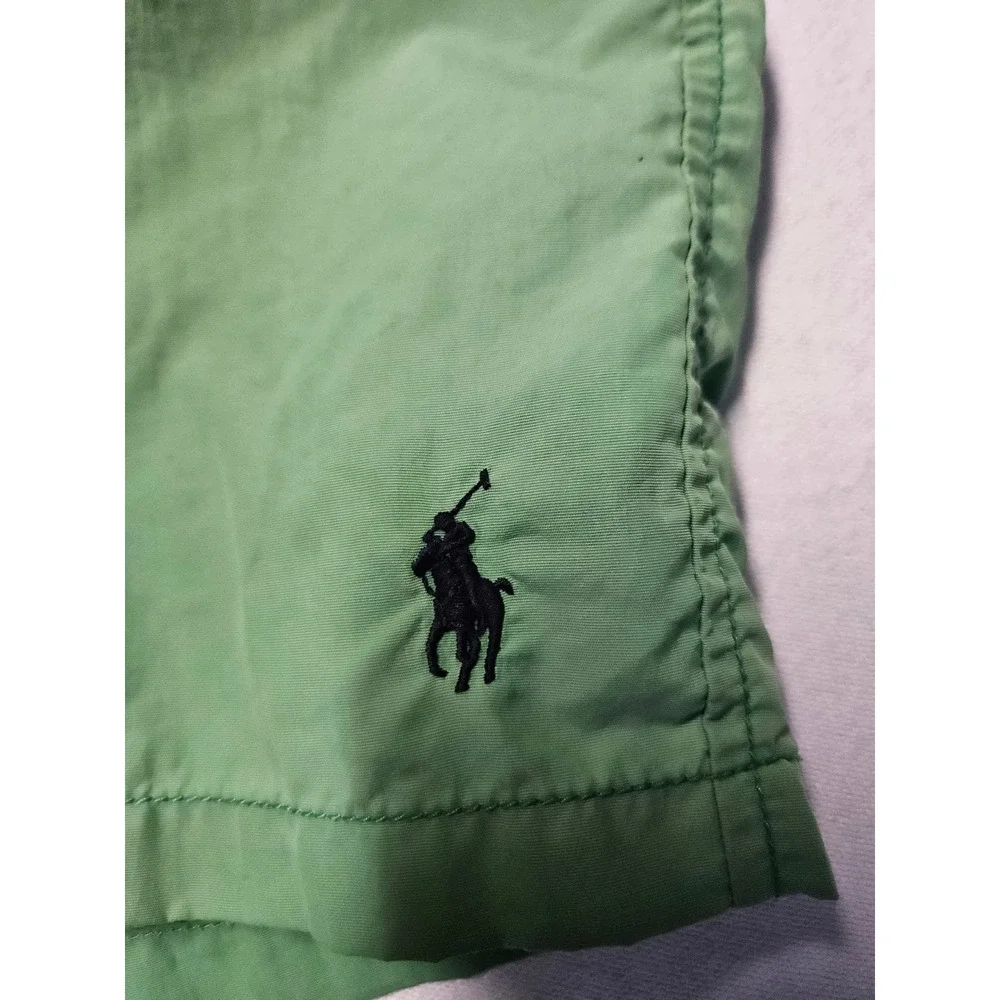 Polo Ralph Lauren Swim Trunks Mens Large Green Mesh Lined Pony Logo Shorts